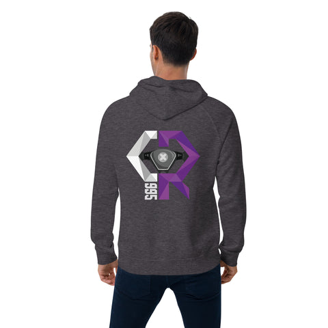 Cryptix995 - Unisex-Bio-Hoodie mit Stick und Rückendruck
