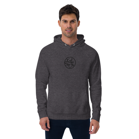 KalySixOne - Unisex-Bio-Raglan-Hoodie mit Stick