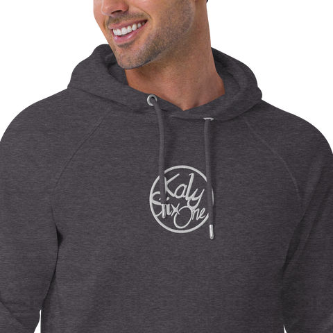 KalySixOne - Unisex-Bio-Raglan-Hoodie mit Stick