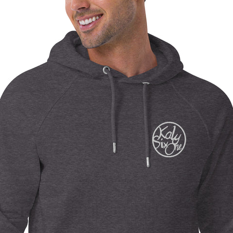 KalySixOne - Unisex-Bio-Raglan-Hoodie mit Stick