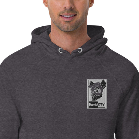 BambiDTV - Herren-Raglan-Hoodie aus Biobaumwolle mit Stick