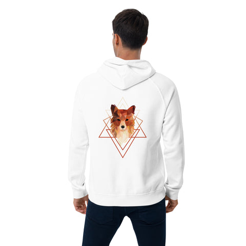 Ferox_K - Unisex-Bio-Raglan-Hoodie mit Druck