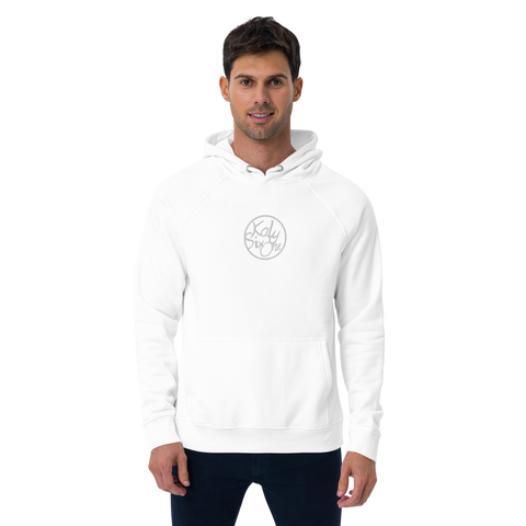 KalySixOne - Unisex-Bio-Raglan-Hoodie mit Stick