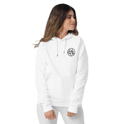 KalySixOne - Unisex-Bio-Raglan-Hoodie mit Stick