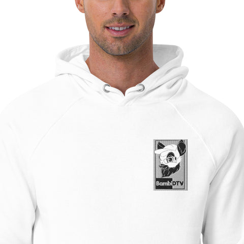BambiDTV - Herren-Raglan-Hoodie aus Biobaumwolle mit Stick
