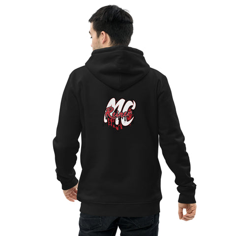 MC_REINERx - Unisex-Bio-Hoodie mit Stick und Rückendruck