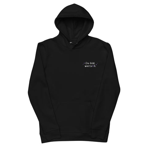 LulusWunderwelt - Unisex-Hoodie aus Biobaumwolle mit Stick
