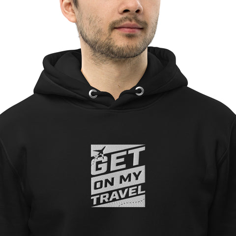 Travel_johnny - Unisex-Bio-Hoodie mit Stick