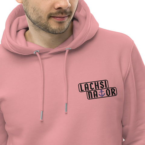Lachsinator - Unisex-Bio-Hoodie mit Stick