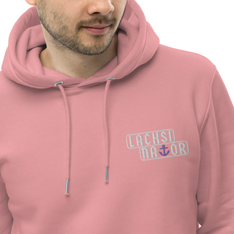 Lachsinator - Unisex-Bio-Hoodie mit Stick