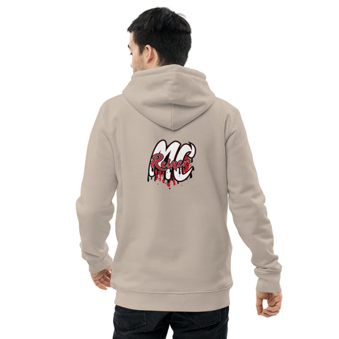 MC_REINERx - Unisex-Bio-Hoodie mit Stick und Rückendruck