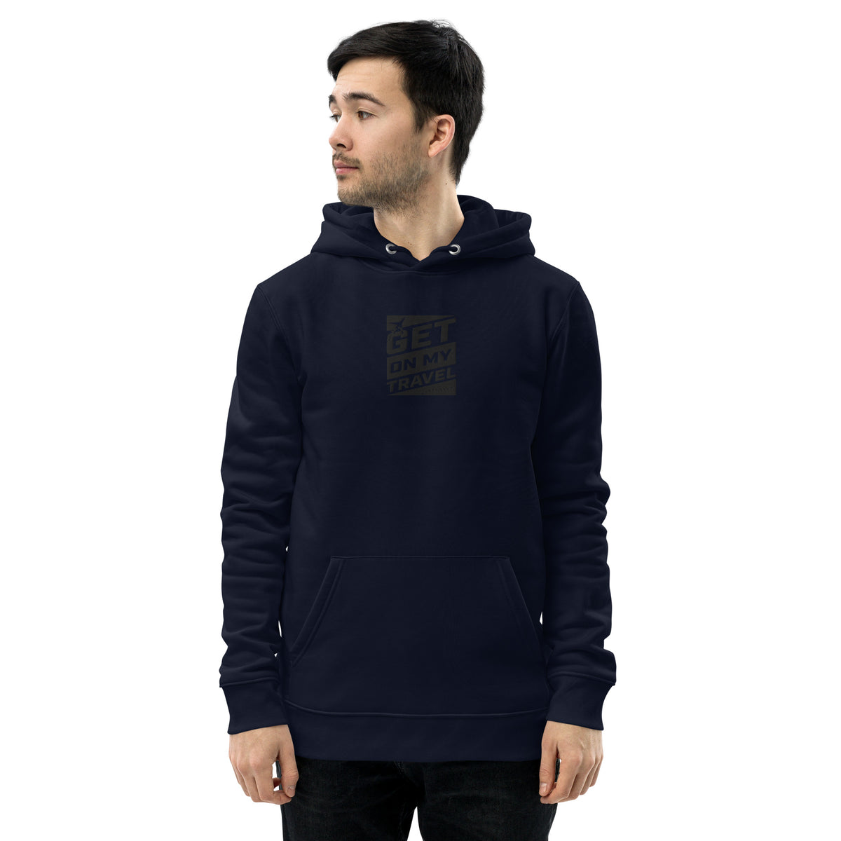 Travel_johnny - Unisex-Bio-Hoodie mit Stick