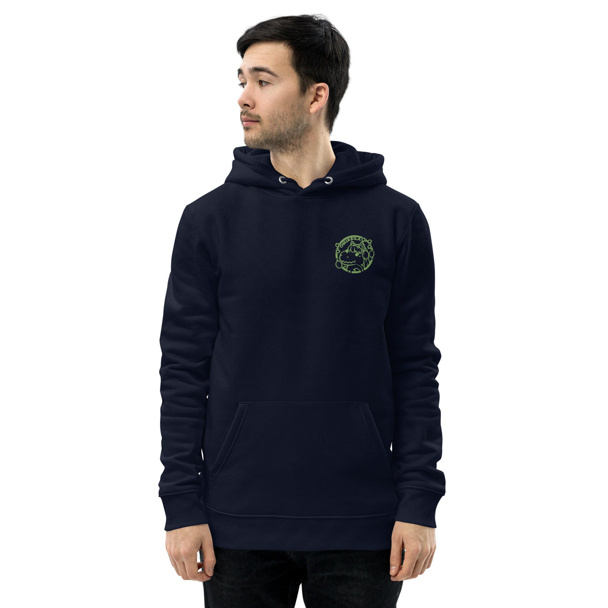 Chrizzila - Unisex-Bio-Hoodie mit Stick
