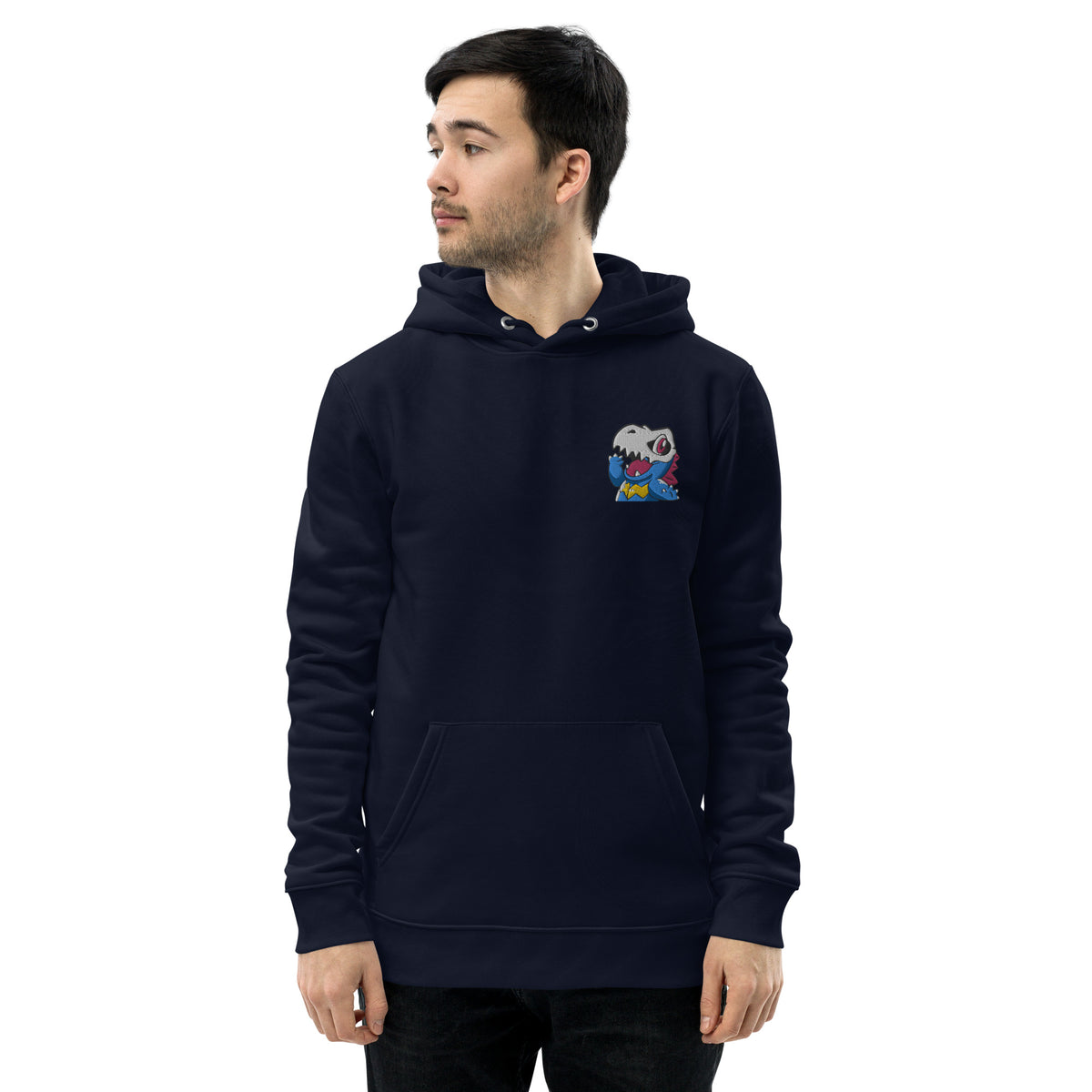 LuiTheDinosaur - Unisex-Bio-Hoodie mit Stick