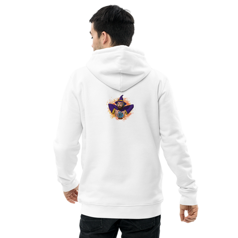 Turbomagier - Unisex Bio-Hoodie mit beidseitigen Druck