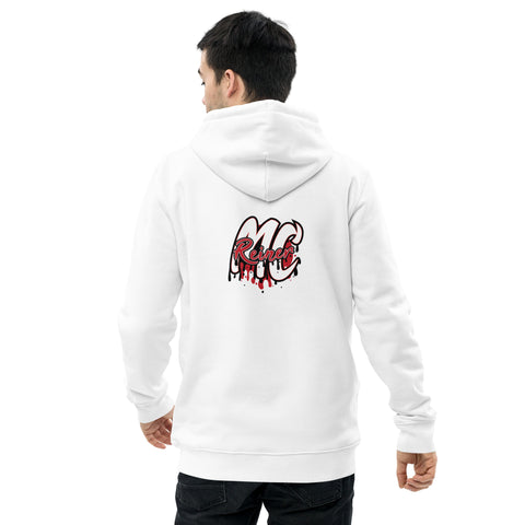 MC_REINERx - Unisex-Bio-Hoodie mit Stick und Rückendruck