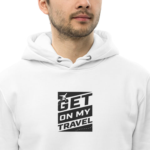 Travel_johnny - Unisex-Bio-Hoodie mit Stick