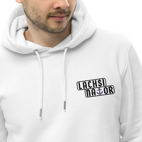 Lachsinator - Unisex-Bio-Hoodie mit Stick