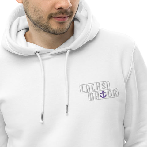 Lachsinator - Unisex-Bio-Hoodie mit Stick