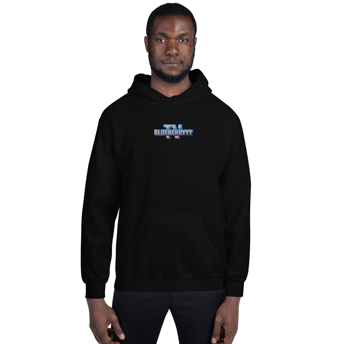 blueberryyy_tv - Unisex-Hoodie mit Stick und Druck
