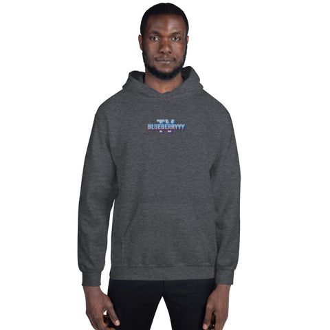 blueberryyy_tv - Unisex-Hoodie mit Stick und Druck