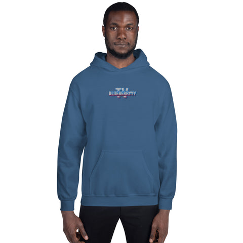 blueberryyy_tv - Unisex-Hoodie mit Stick und Druck