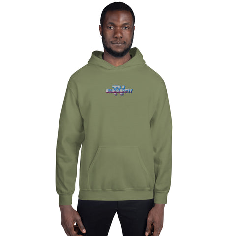 blueberryyy_tv - Unisex-Hoodie mit Stick und Druck
