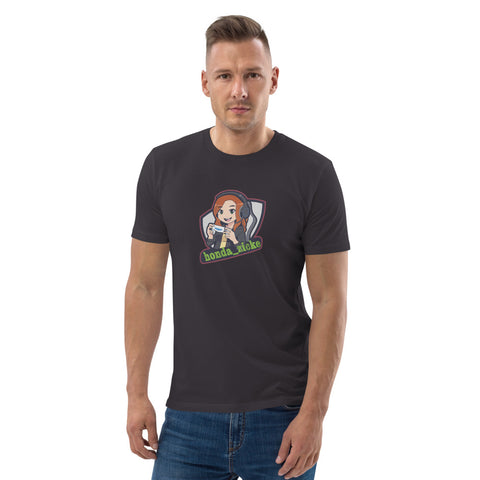 honda_zicke - Unisex-T-Shirt aus Biobaumwolle mit Druck