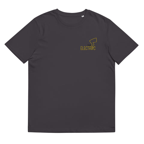 For Gamers - Herren-Team-Electric-T-Shirt aus Bio-Baumwolle mit Stick