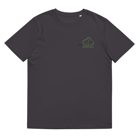 For Gamers - Herren-Team-Grass-T-Shirt aus Bio-Baumwolle mit Stick