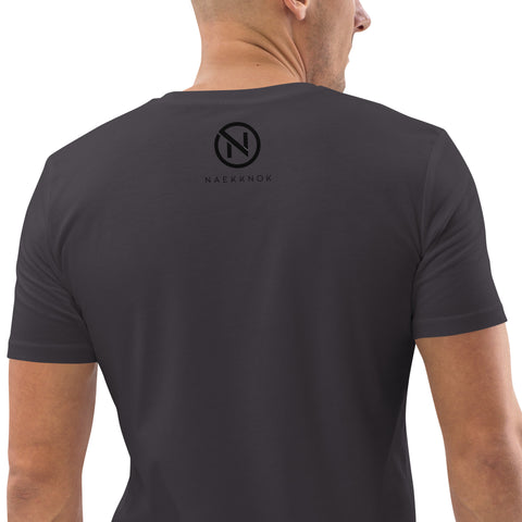 naekknok - Unisex-T-Shirt aus Bio-Baumwolle mit Stick und Druck