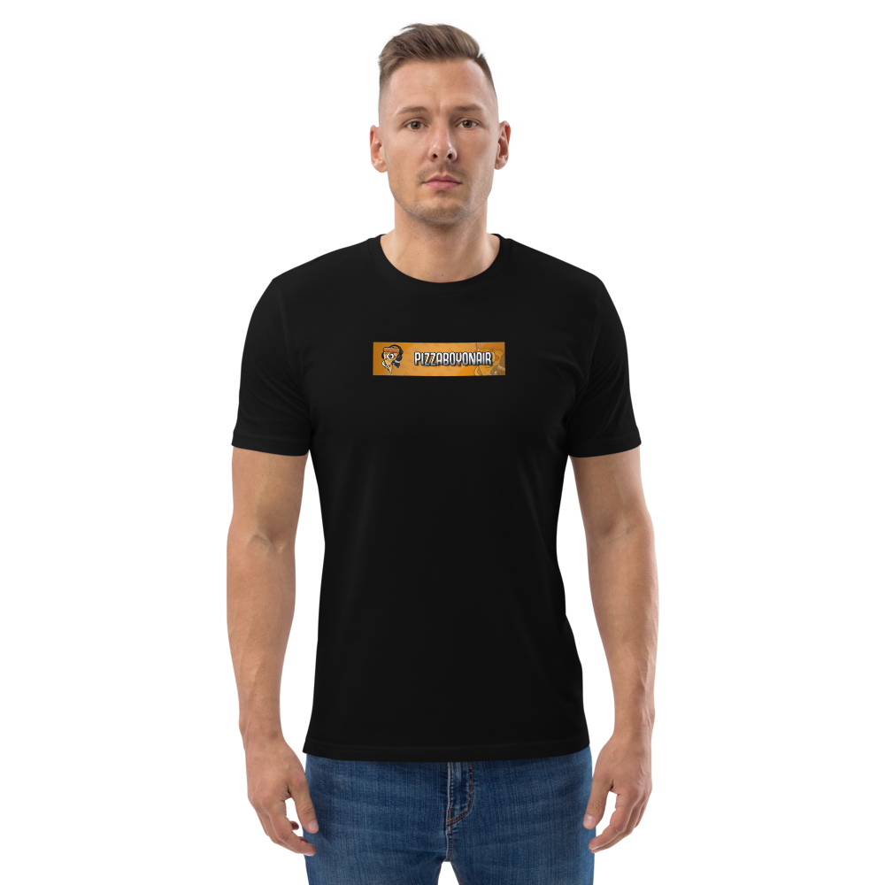 PizzaBoyOnAir - Herren T-Shirt aus 100% Bio-Baumwolle mit Druck