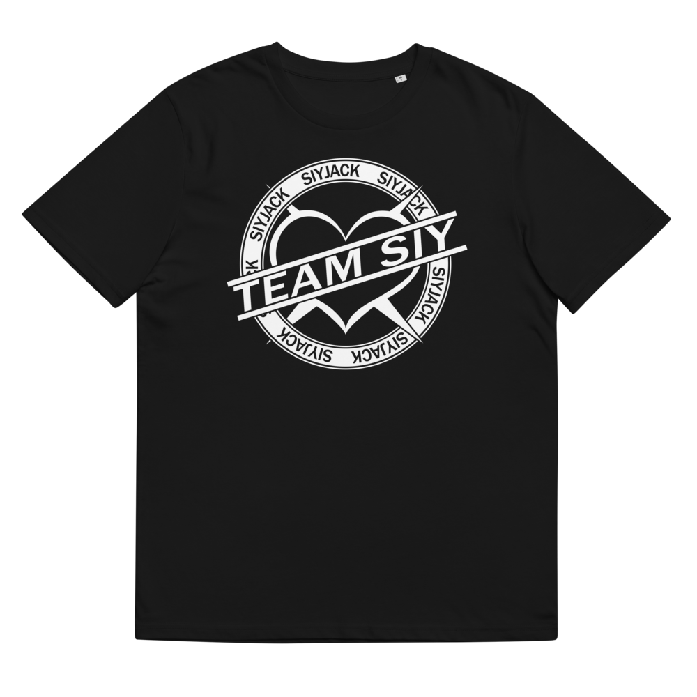 SiyJack - Herren-T-Shirt aus Bio-Baumwolle mit oversized Druck
