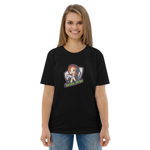 honda_zicke - Unisex-T-Shirt aus Biobaumwolle mit Druck