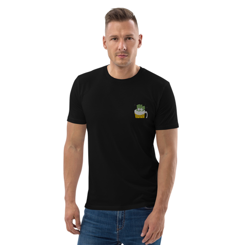 Lauchgirl - Unisex-T-Shirt aus Bio-Baumwolle mit Stick