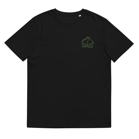 For Gamers - Herren-Team-Grass-T-Shirt aus Bio-Baumwolle mit Stick