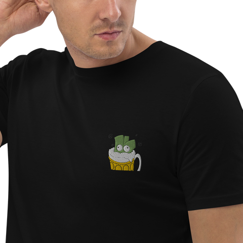 Lauchgirl - Unisex-T-Shirt aus Bio-Baumwolle mit Stick