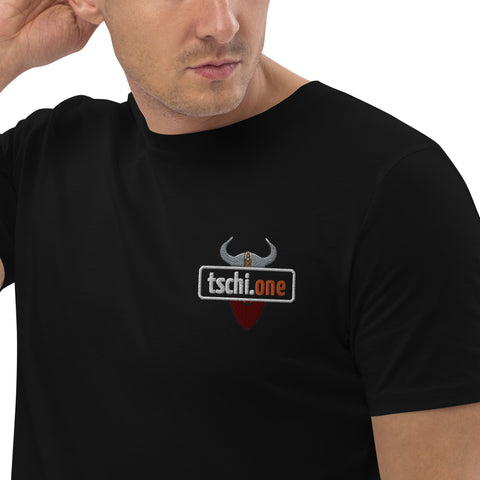 TschiOne - Herren-T-Shirt aus Bio-Baumwolle mit Stick