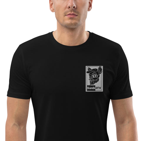 BambiDTV - Herren-T-Shirt aus Biobaumwolle mit Stick