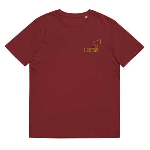For Gamers - Herren-Team-Electric-T-Shirt aus Bio-Baumwolle mit Stick