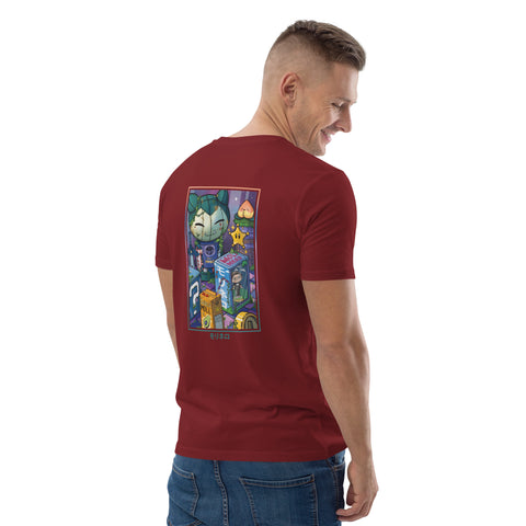 Molinero1990 - Unisex-T-Shirt aus Biobaumwolle mit Stick und Rückendruck