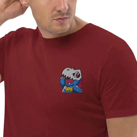 LuiTheDinosaur - Herren-T-Shirt aus Bio-Baumwolle mit Stick