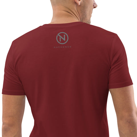 naekknok - Unisex-T-Shirt aus Bio-Baumwolle mit Stick und Druck