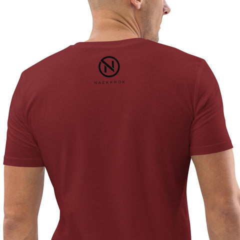 naekknok - Unisex-T-Shirt aus Bio-Baumwolle mit Stick und Druck