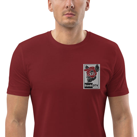 BambiDTV - Herren-T-Shirt aus Biobaumwolle mit Stick
