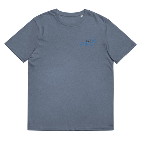 For Gamers - Herren-Team-Water-T-Shirt aus Bio-Baumwolle mit Stick