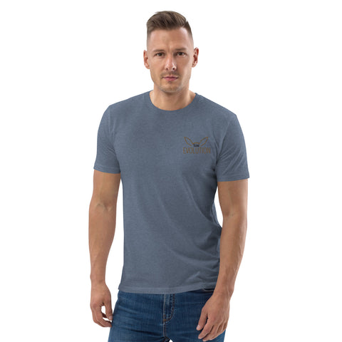 For Gamers - Herren-Team-Evolution-T-Shirt aus Bio-Baumwolle mit Stick