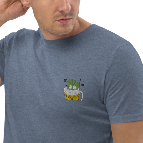 Lauchgirl - Unisex-T-Shirt aus Bio-Baumwolle mit Stick