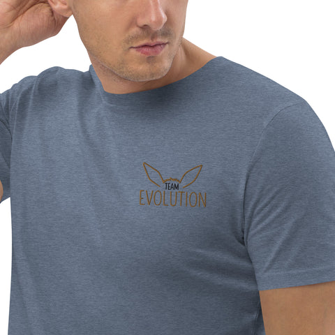 For Gamers - Herren-Team-Evolution-T-Shirt aus Bio-Baumwolle mit Stick