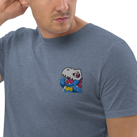 LuiTheDinosaur - Herren-T-Shirt aus Bio-Baumwolle mit Stick